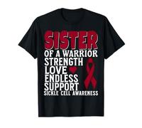 Family Matching Sister of a Warrior Sickle Cell Awareness T-Shirt