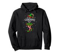 Family Matching Women Funny I'm The Granny Elf Christmas Pullover Hoodie