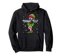 Family Matching Women Girls I'm The Bossy Elf Christmas Pullover Hoodie