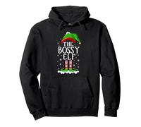 Family Matching Women Girls I'm The Bossy Elf Christmas Pullover Hoodie