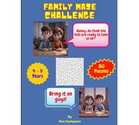 Family Maze Challenge: Really Great Family Entertainment - 80 Maze Puzzles - Mom & Dad versus The Kids