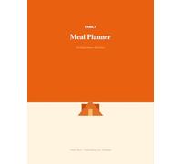 Family Meal Planner Large | 8.5x11 Desk Size | Breakfast Lunch Dinner | 15-Item Grocery List