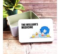 Family Medicine Rectangle Personalised First Aid Tin Personalised Gift | Custom Gift | Personalized Tin | Personalised Tins | Gift For Her | Gift For Him