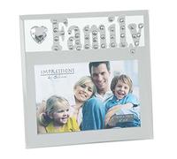 FAMILY mirror & crystal photo frame with cutout letters