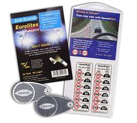 Family Motoring & Leisure Anti Scorch Eurolites Headlamp Beam Adaptors Headlight Converters + Speed Right Sticker