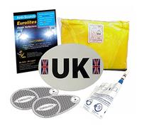 Family Motoring & Leisure Headlamp Beam Deflectors + Travel Kit For Driving Abroad- Kit A