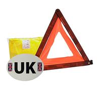 Family Motoring & Leisure Warning Triangle, Hi-Vis Vest + UK Sticker