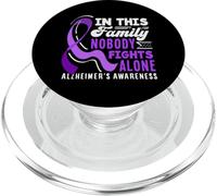 Family Nobody Fights Alone Alzheimer's Support Squad PopSockets PopGrip for MagSafe