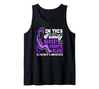 Family Nobody Fights Alone Alzheimer's Support Squad Tank Top