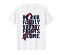 Family Nobody Fights Alone Pink Ribbon Value Graphic T-Shirt