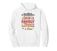 Family Nurse Practitioner Care Floral Medical Pullover Hoodie