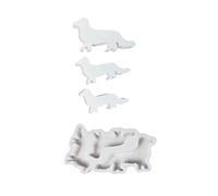 Family of Dog Figurine Silicone Molds Epoxy Resin Molds for Home Decoration Making Gypsum Silicone Molds Silicone Mold