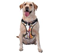 Family Of Giraffes Colorful No Pull Dog Harness Adjustable Reflective Oxford Easy Control Medium Large Dog Harness