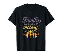 Family Our Greatest Victory Finish Line Jewel Purple Gold T-Shirt
