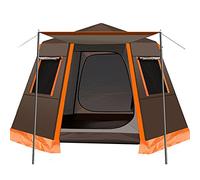 Family Outdoor Camping Tent Automatic Pop-Up Tent 3-4 Person Double Layer Waterproof Instant Tent Easy Set Up Ideal Outdoor