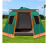 Family Outdoor Camping Tent Automatic Pop-Up Tent 3-4 Person Double Layer Waterproof Instant Tent Easy Set Up Ideal Outdoor