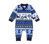 Family Pajamas Christmas, Christmas Eve Pjs Kids Kids Christmas Pyjamas Set Girls Pajamas Fleece Pyjamas Womans Nightwear Boys Pjs Long Sleeve Mom Dad Kid Baby (Baby,Blue,12-18 Months)