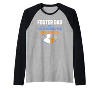 Family Parenting Foster Dad Like A Normal Dad Only Cooler Raglan Baseball Tee