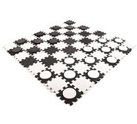 Family Party Toy Kids Tower Skittles Cards Ball Indoor Outdoor Garden BBQ Birthday Party Decoration Party Games (2-In-1 Giant Draughts & Chess)