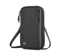 Family Passport Holder, Waterproof Passport Wallet Organizer Travel Document Bag with Adjustable Band for Women Men Travel, Black, Classic