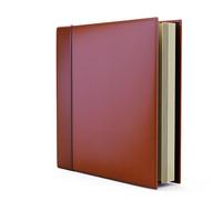 Family Photo Album Self Adhesive Pages - Vegan Leather Scrap Book Photo Album with Writing Space & 20 Adhesive Magnetic Sheets (40 Pages) for 3x5, 4x6, 5x7, 6x8, 8x10 Pictures (Brown)