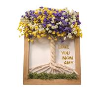 Family Photo Frame Wooden Frame with Dried for Decoration