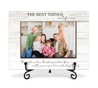 Family Picture Frame, The Best Things in Life Are the People We Love Photo Frame, Wooden Photo Frame With Stand, 4x6 Picture Frame for Tabletop Shelf Display, Home Office Bedroom Desk Decor -19