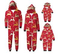 Family Pjs Matching Sets, Christmas Onesie Family Matching Pyjamas Set, Christmas Sleepwear, Funny Reindeer Pajamas Set, PJs Xmas Onesies Festival Party Holiday Nightwear Dad Mom Adults Kids Baby