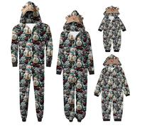 Family Pjs Matching Sets, Christmas Onesie Family Matching Pyjamas Set, Christmas Sleepwear, Funny Reindeer Pajamas Set, PJs Xmas Onesies Festival Party Holiday Nightwear Dad Mom Adults Kids Baby