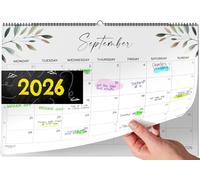 Family Planner 2026 Wall Calendar - Large Family Organiser July 2025 to December 2026 - Yearly Calendar with Columns for Parents & Children - Household & School Planning Calendar for Home & Office