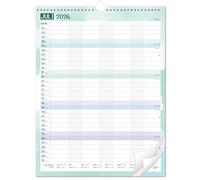 Family Planner 2027 - Calendar 2027 Family Planner 7 Columns | Family Calendar from July 2026 to December 2027, 33 x 44 cm, Colour