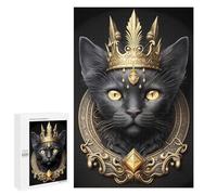 Family Puzzle Night - Royal Cat Portrait-6, Decorative Jigsaw for Grown-Ups, 1000 PCS, with A Decorative Finished Picture