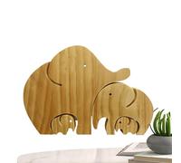 Family Puzzle Statue,Wooden Animal Family Figures,Animal Family Wooden Puzzle for Home Decoration - Loving Family Decorative Sculpture for the Festival of But