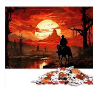 Family Puzzles Gift Red Dead Memories and the jigsaw 1000 pieces for adults Premium Cardboard Adults Puzzles Gifts Family Game for Adults and Kids 1000pcs（26x38cm）