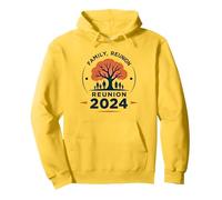 Family Reunion 2024 Legacy Tree Gathering Pullover Hoodie, Adult Unisex, Lemon, S