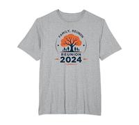 Family Reunion 2024 Legacy Tree Gathering T-Shirt, Men's Big and Tall, Heather Grey, 5X Tall