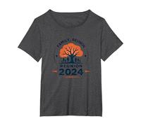 Family Reunion 2024 Legacy Tree Gathering T-Shirt, Women's Plus, Dark Heather Grey, 5X