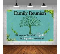 Family Reunion Backdrop Banner - We Are Family - 6 X 4 Ft Background for Housewarming/Adoption/Gathering Party Decorations