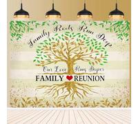 Family Reunion Background Family Party Decoration Home Leaves Family Roots Running Our Love Deeper Photography Background Family Party Decoration Banner 7x5ft
