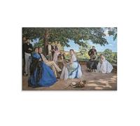 Family Reunion Frederic Bazille Poster Home Decor Poster Wall Art Hanging Picture Print Decorative Painting Posters 24x36inch(60x90cm)
