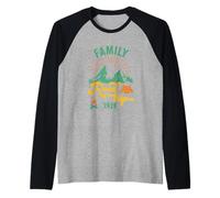 Family Road Trip 2025 Camping Crew Vacation Holiday Trip Raglan Baseball Tee