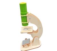 Family Science Model, Wooden Microscope Assembly Form for Learners, Guided Projects, Classroom Extension Work, and Home Study School Science Project Homeschool Activity Microscope Model Assembly