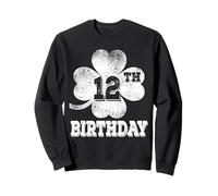 Family Shamrock St Patrick's Day 12th Birthday Vintage Funny Sweatshirt