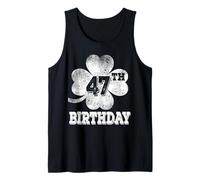 Family Shamrock St Patrick's Day 47th Birthday Vintage Funny Tank Top