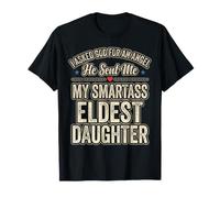 Family Sibling Asked God for Angel Sent Me Eldest Daughter T-Shirt