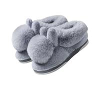 Family Slippers And Comfortable Keeping Your Feet Warm In Winter Woman Slippers Size 7 (Grey, 5)