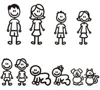 Family Stickers for Cars, White Car Sticker I Love My Family Car Bling Stickers and Decals, Pet Cat Dog Animal, Decal for Car Window Phone Notebook Decorative Cars Walls Exterior Accessories