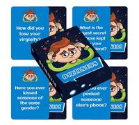 Family Talk Cards | 50 Pieces Conversation Stimulator Game for Team Building Promotion | Board Games for Travel Camping Car Trips Road Trips Friends Rainy Days