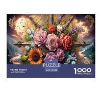 Family Teamwork 1000-Piece Puzzle Kit - Divides The Puzzle Into Sections. A Strategic Jigsaw System Allowing Multiple Family Members (Kids & Adults) to Work in Parallel.