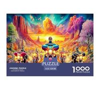 Family Teamwork 1000-Piece Puzzle Kit - Divides The Puzzle Into Sections. A Strategic Jigsaw System Allowing Multiple Family Members (Kids & Adults) to Work in Parallel.